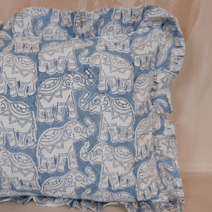 Blue Elephant Baby Pillowcase
