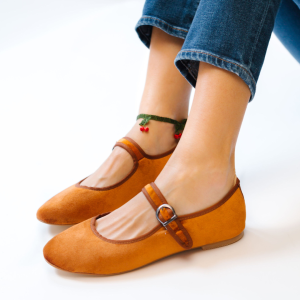 Amber Velvet Mary Jane