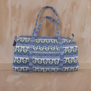 Blue Zig / Zag Duffel Bag