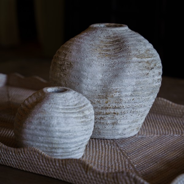 Riau White Decorative Vase