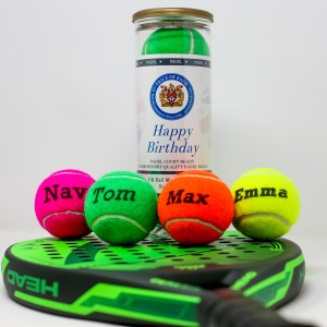 Personalised Coloured Padel Balls