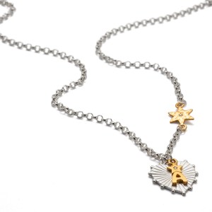Heart Burst Diamond Necklace