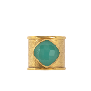 Ava Ring - Aqua Chalcedony