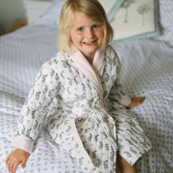 Childrens Pink Bunny Dressing Gown