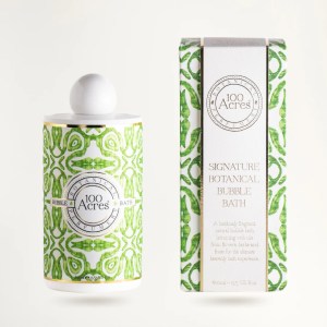 100 Acres Luxury Natural Botanical Bubble Bath