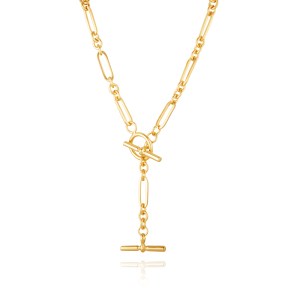 T-Bar Lariat Chain Necklace