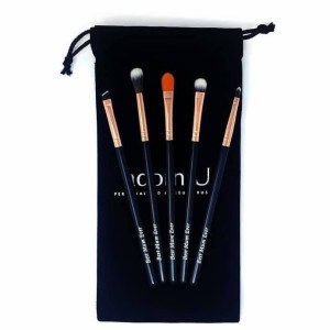 adorn U 'In The Details Set' of Personalised Makeup Brushes (5 Brushes in a velvet pouch)