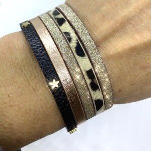 Anna - Leather Cuff Bracelet