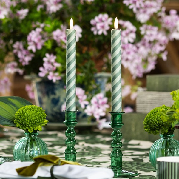Barley Twist Flameless LED Wax Candles