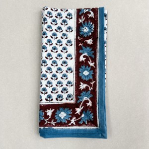 Hand blocked napkins
