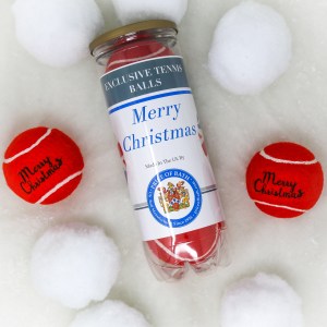 Happy Christmas Tennis Balls