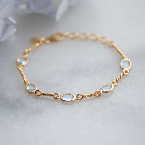 Blue topaz bracelet