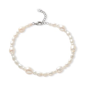 Gratia mixed shape cultured freshwater pearl bracelet