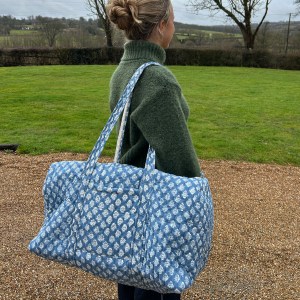 HANDBLOCK PRINTER WEEKEND BAGS