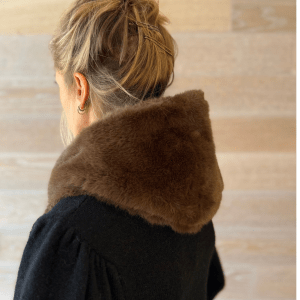 Globe Chocolate Faux Fur Hood