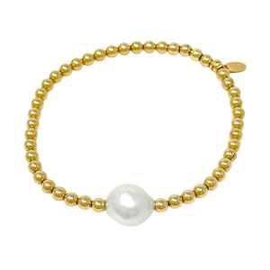 Gold-Filled Baroque Pearl Bracelet