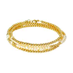 Gold-Filled Wrap Bracelet and Necklace in One