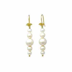 Different Size Pearl Drop Earrings