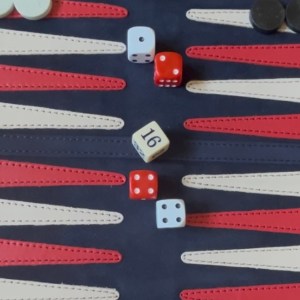Suede Backgammon Roll-Up Sets
