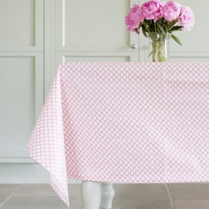 Cotton tablecloths with waterproof wipeable coating