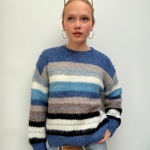 blue wool jumper