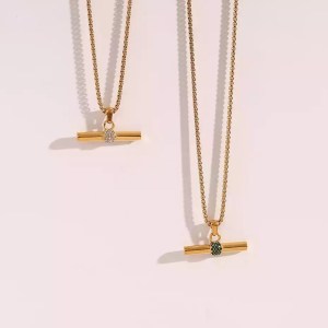 Sparkle TBar Necklace