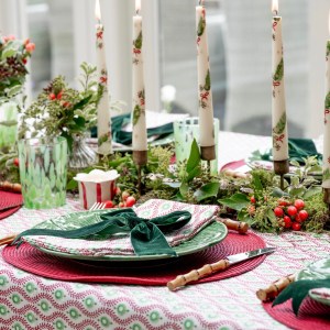 Festive Mila Handblocked Tablecloth