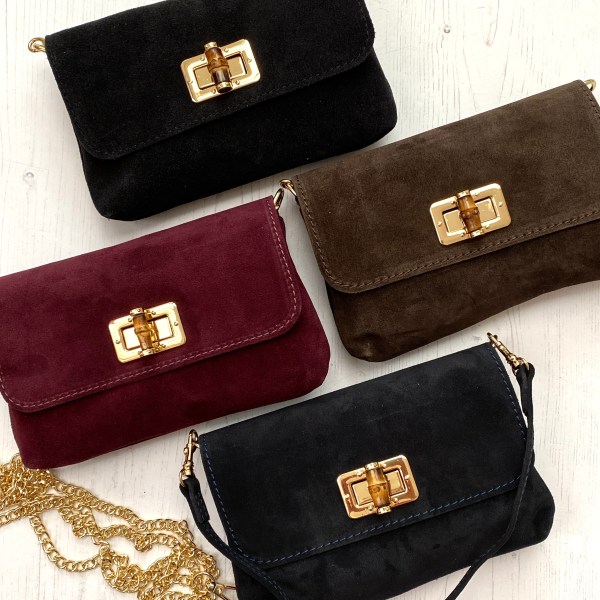 Lucie Suede Leather Bag