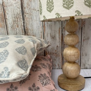 Mango wood bobble lamp base