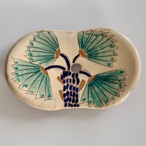 Fayoum hand painted soap dish