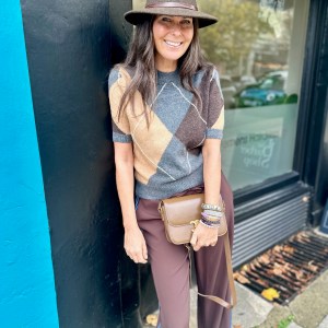 Diamond Short Sleeve Knit