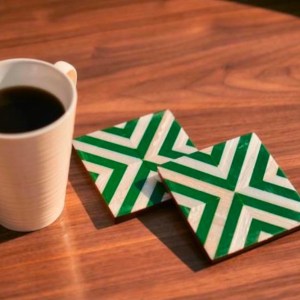 Mother of pearl inlay Coasters