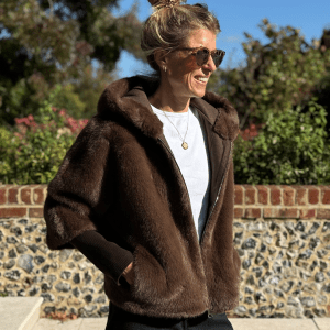 Jewry Faux Fur Chocolate Jacket