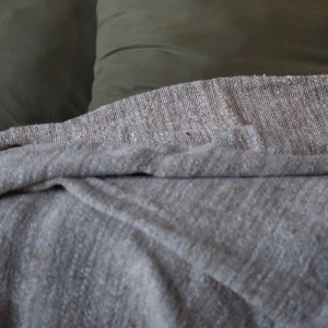 Raw Cotton and Jute Hand Woven Throw