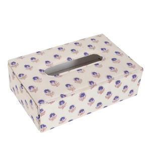 A Blue Floral Tissue Box Holder