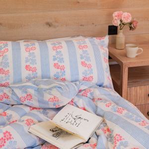 Provence Floral/Stripe Bedlinen Set