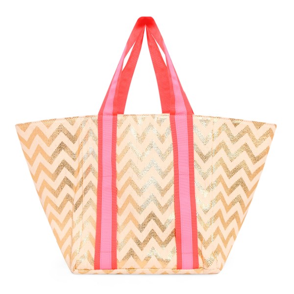 Small / Kids Gold Zig Zag Tote or Beach Holdall Bag