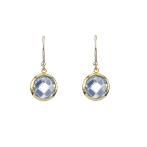 Ella drop earrings - Blue Topaz