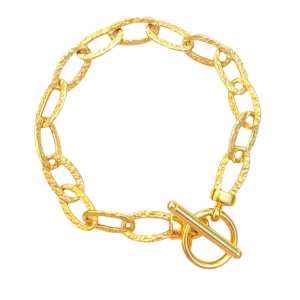 Chunky Gold Vermeil Sterling Silver Chain Bracelet