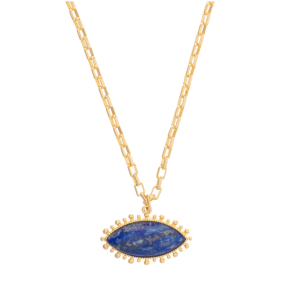 Lapis Evil Eye Necklace