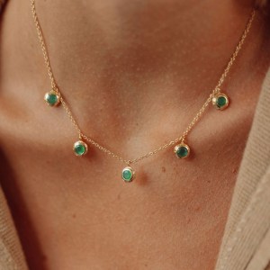 Green onyx necklace