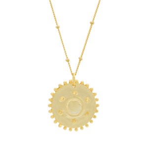 Light Pendant Necklace, 18ct gold-plated sterling silver