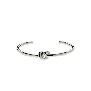 Platinum Love Knot Cuff