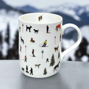 St Moritz Fun Mug. Fine bone china mug made in the UK