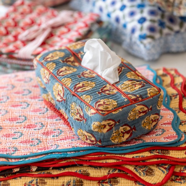 TISSUE BOX COVERS - HANDBLOCK PRINTED