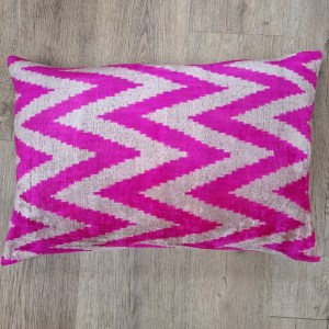 Velvet Ikat cushions