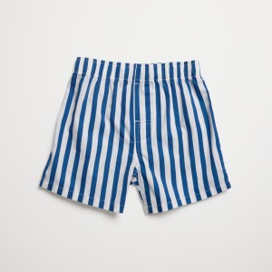 Kids Nautical Navy Wide Stripe Boxers