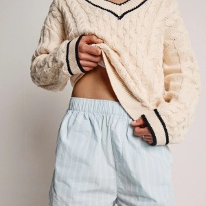 Icy Blue Stripe Boxer