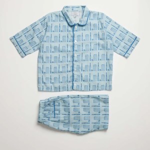 Cricket Test Time PJ Short Set with Piping