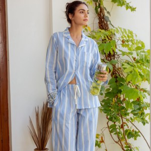 Ocean Stripe Long Pyjamas